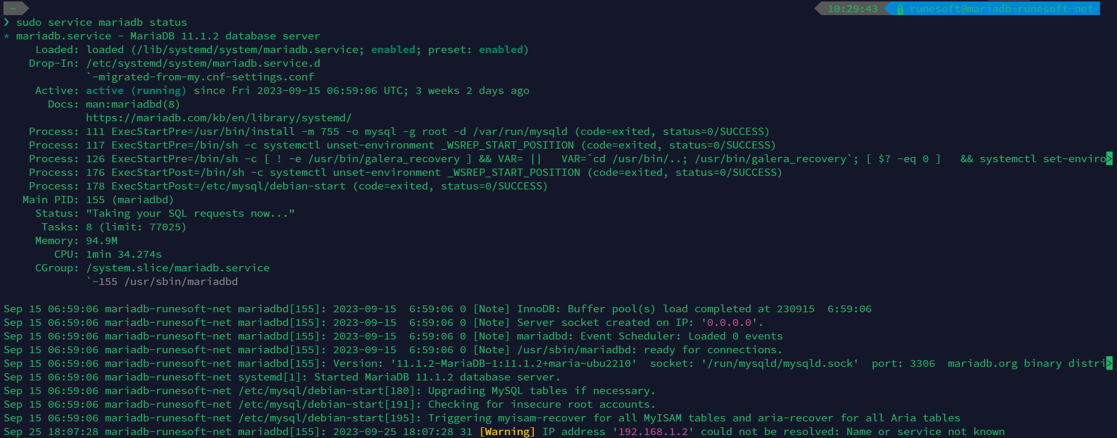 Install MariaDB on Ubuntu Linux