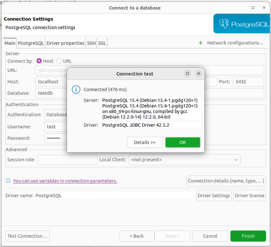 PostgreSQL in Docker CLI and Portainer
