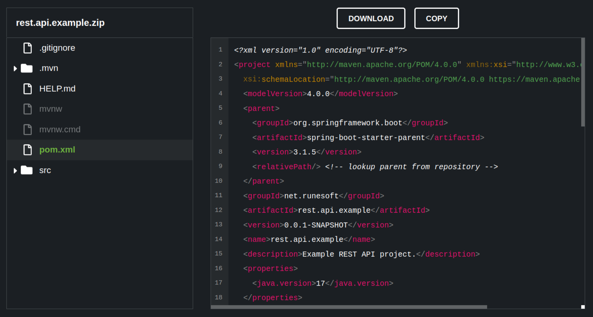 SpringBoot REST API from scratch with Maven