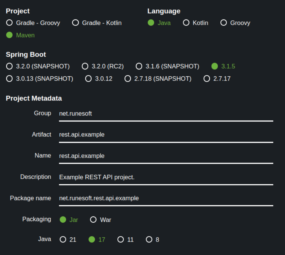 SpringBoot REST API from scratch with Maven