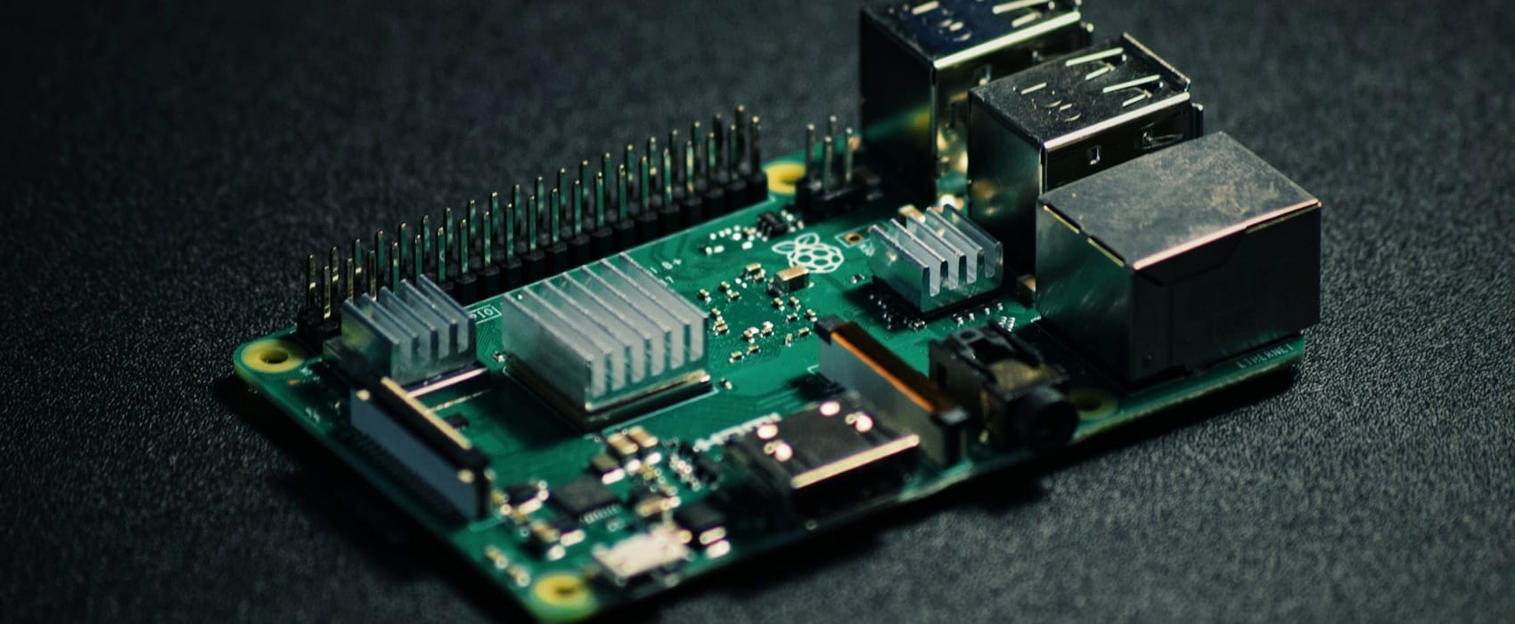 Raspberry Pi 2B with heatsinks